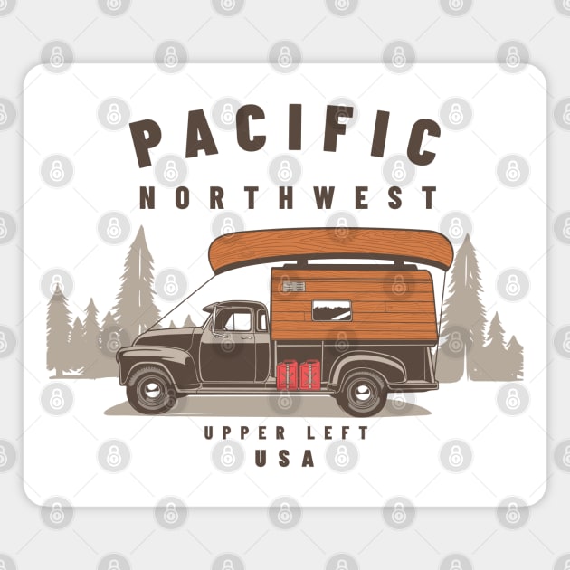 Pacific Northwest Magnet by happysquatch